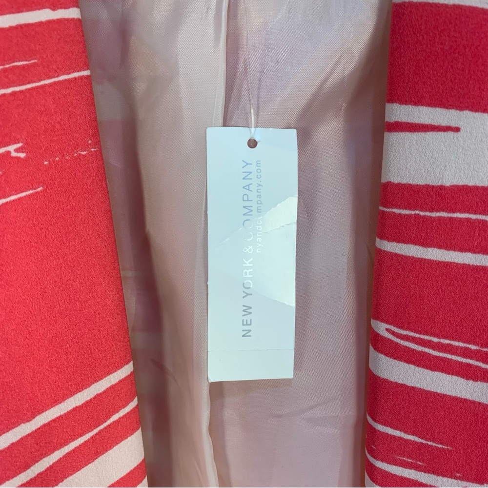 New York & Company Open Front Stripe Blazer Jacket - Picture 6 of 13